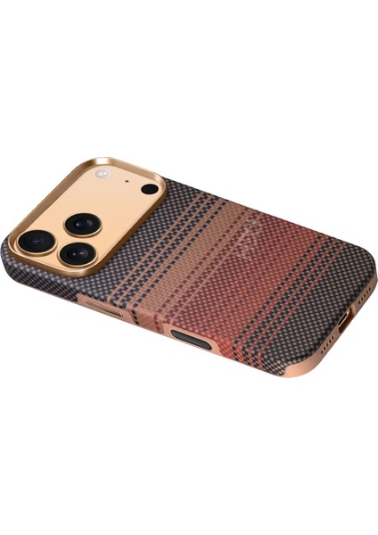 Apple iPhone 17 Pro HBC-377 Kevlar Slim Magsafe Kapak - Gün Batımı fırsatları