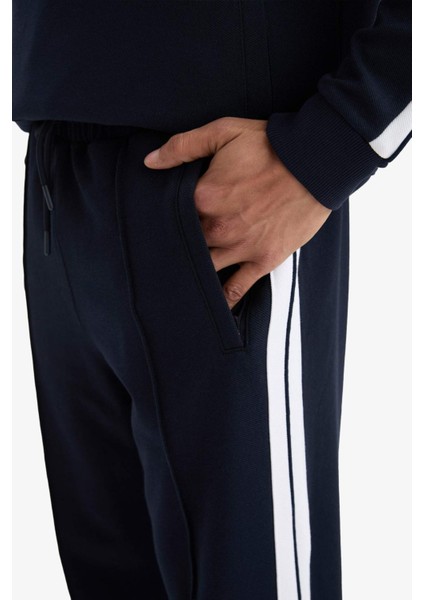 Fit Sporcu Jogger Eşofman Altı Standart Fit Standart Paça Beli Lastikli Cepli D1957AX25AU