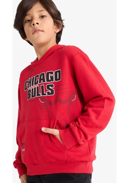Erkek Çocuk NBA Chicago Bulls Kapüşonlu Sweatshirt F4087A825AU