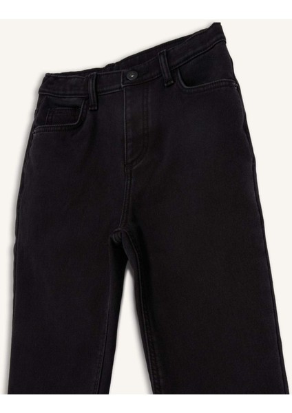 Erkek Çocuk Straight Fit Düz Paça Jean Polar Astarlı Pantolon F4290A825WN