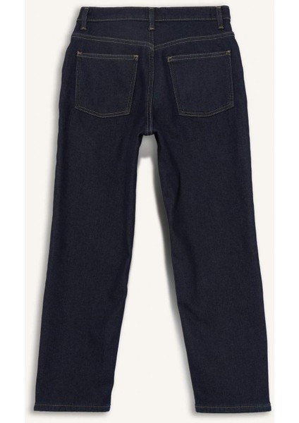 Erkek Çocuk Straight Fit Düz Paça Jean Polar Astarlı Pantolon F4296A825WN