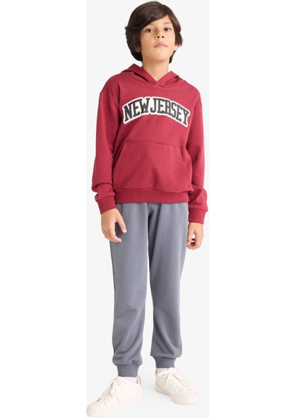 Erkek Çocuk 2'li Takım Kapüşonlu Baskılı Sweatshirt Eşofman Altı G3658A825AU fiyatları