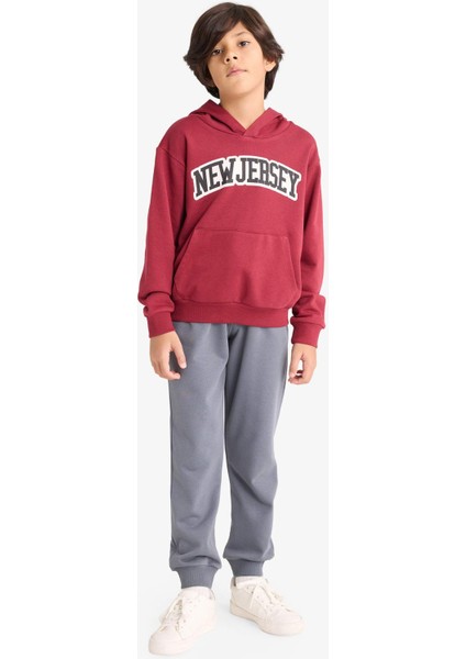 Erkek Çocuk 2'li Takım Kapüşonlu Baskılı Sweatshirt Eşofman Altı G3658A825AU fırsatları