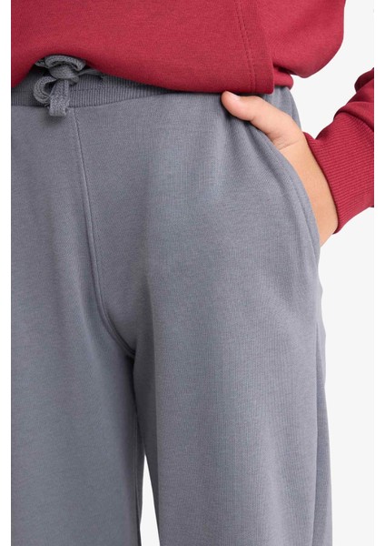 Erkek Çocuk 2'li Takım Kapüşonlu Baskılı Sweatshirt Eşofman Altı G3658A825AU