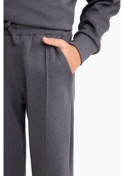 Erkek Çocuk 2'li Takım Baskılı Yarım Fermuarlı Sweatshirt Eşofman Altı G3825A825AU