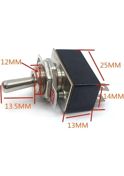 MR-149 12MM Toggle Swıtch Orta Boy On-Off 2 bacaklı fırsatları