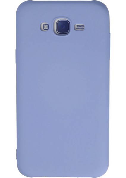 Samsung Galaxy J7 Kılıf Nano Içi Kadife Silikon - Lila - A4864-7826