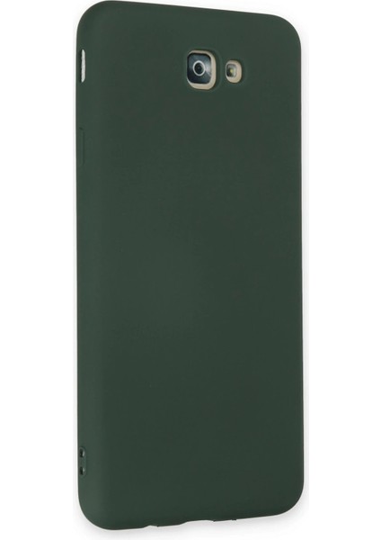 Samsung Galaxy J7 Prime Kılıf Nano Içi Kadife Silikon - Koyu Yeşil - A6337-2557 modelleri