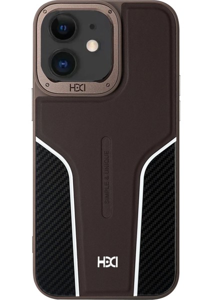 iPhone 11 HBC-264 Lambor Karbon Fiber Sport Kapak - Titan Gri
