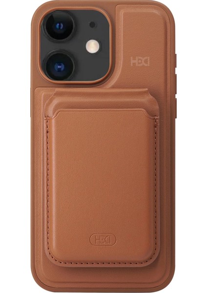 iPhone 11 HBC-247 Atina Kartvizitli Kapak - Kahverengi