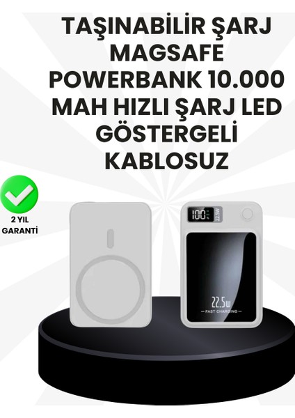 5000MAH / 10000MAH Kapasiteli Manyetik Usb-C ve Kablosuz Powerbank