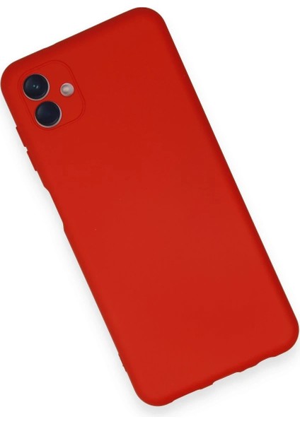 Samsung Galaxy A04 Kılıf Nano Içi Kadife Silikon - Kırmızı - A2196-5795 modelleri