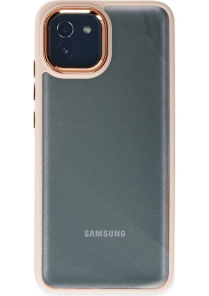 Samsung Galaxy A03 Kılıf Dora Kapak - Pudra - A2268-2157 modelleri