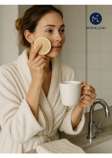 Doğal Kabak Lifi Yüz Peeling Süngeri – Cilt Canlandırıcı Doğal Ürün