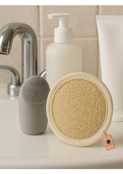 Doğal Kabak Lifi Yüz Peeling Süngeri – Cilt Canlandırıcı Doğal Ürün