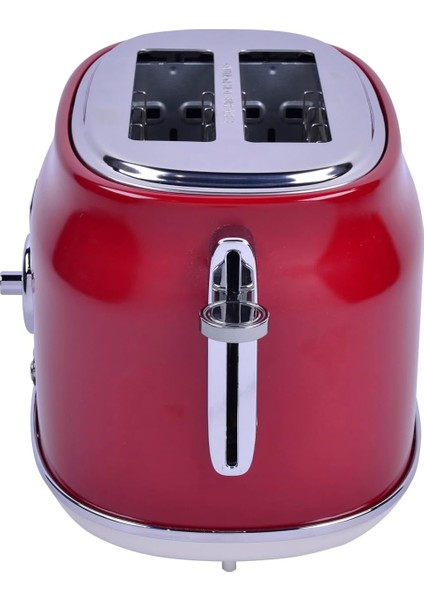 Gem Retro 2 Dilim Ekmek Kızartma Makinesi – 815 W, Paslanmaz Çelik Gövde | Kırmızı fırsatları