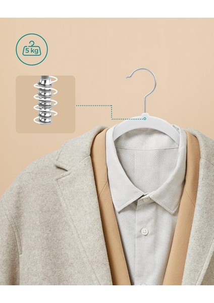 Kadife Elbise Askısı, 30'lu Set, Askı, Ceket Askısı, 41,5 cm Genişliğinde, Elbise Askısı, I fırsatları