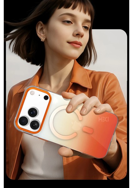 Apple iPhone 17 Pro HBC-395 Altai Magsafe Kapak - Turuncu fırsatları