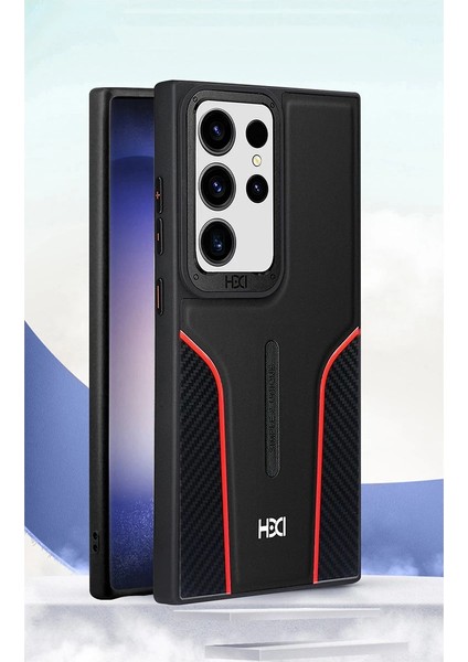 Samsung Galaxy S24 Ultra HBC-264 Lambor Karbon Fiber Sport Kapak - Titan Gri modelleri