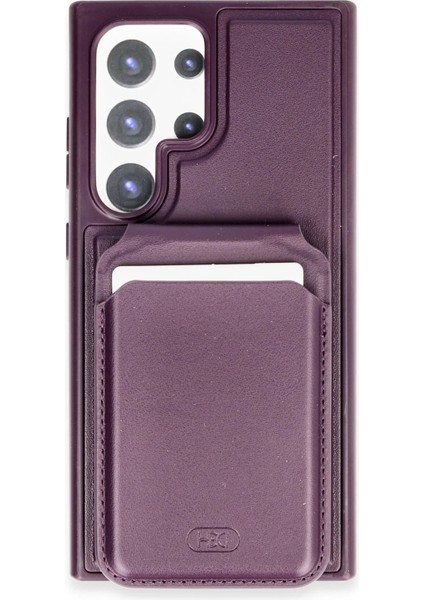 Samsung Galaxy S24 Ultra HBC-247 Atina Kartvizitli Kapak - Derin Mor fiyatları