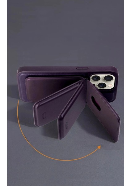 Samsung Galaxy S24 Ultra HBC-247 Atina Kartvizitli Kapak - Derin Mor fırsatları