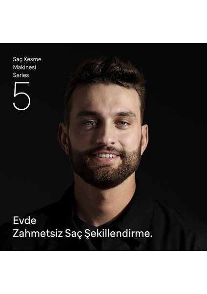 Saç Kesme Makinesi Series 5, +3 Aksesuar, Ömür Boyu Keskin Bıçak, 17 Uzunluk, HC5530 fiyatları