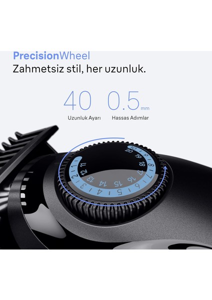 Sakal Düzeltici Series 3, +3 Aksesuar, 40 Uzunluk, Keskin Bıçak, BT3520 modelleri