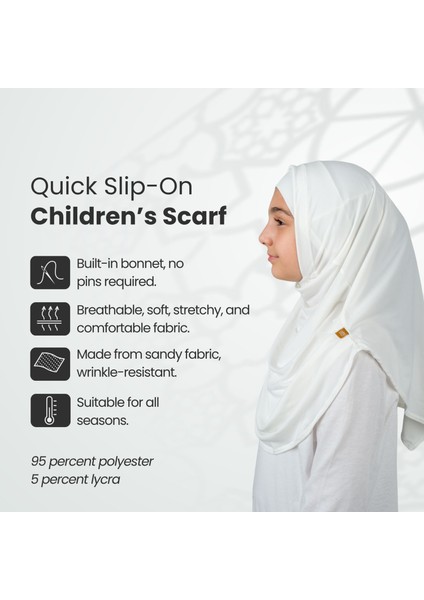 Pratik Hazır Geçmeli Boneli Çocuk Şal Beyaz fiyatları