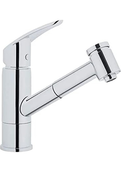 Harmony Xl A42147 Pull-Out Eviye Bataryası, 8 Litre/dk Akış Hızı, Uzayabilen El Duşu, Krom