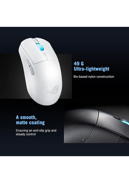 Rog Harpe Ace Mini Kablosuz Oyun Faresi̇, 49G Hafi̇f, Aimpoint Pro 42K Opti̇k Sensör, Opti̇k Mi fırsatları