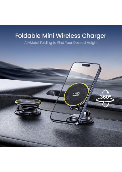 Kablosuz Magsafe Araç Montaj Şarj Cihazı, Tamamen Metal 15W Hızlı Magsafe Şarj Cihazı, Eller Se fiyatları