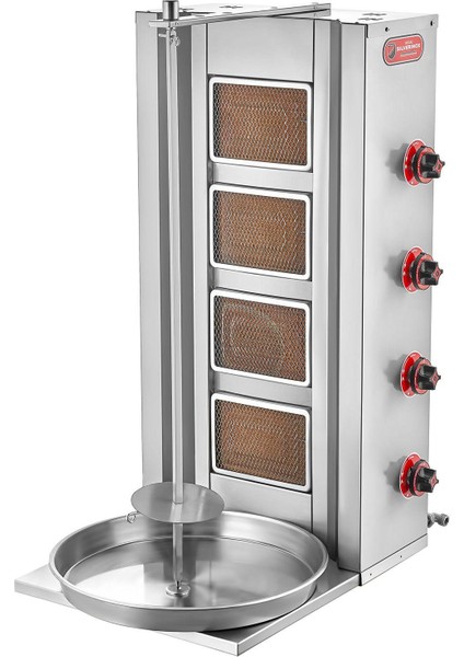 Sılverınox - 4 Radyanlı Lpg'li Ce Döner Ocak