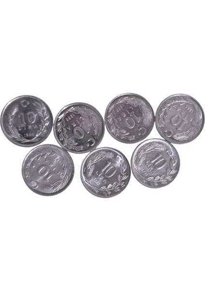 1981-82-84-85-86-87-88 Yılı 10 Lira Çil Takım