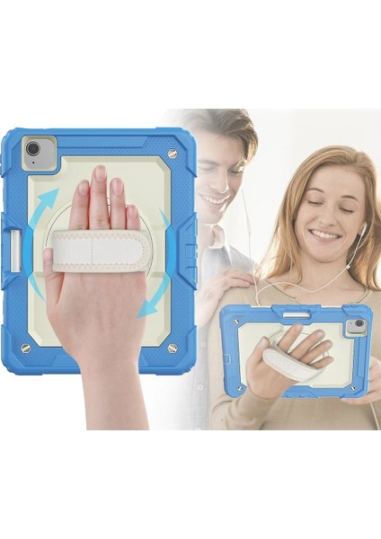 iPad Pro 11 (2020) Kılıf Strap New Tablet Kapak - Mavi - A3987-1038 fiyatları