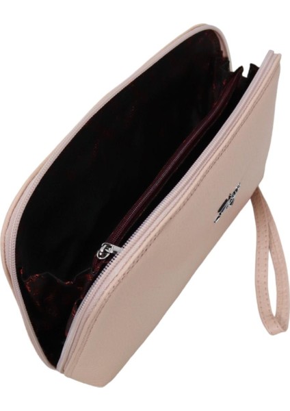 Hakiki Deri Bilek El Askılı Kadın Makyaj Kozmetik Çanta 20029 indirimleri