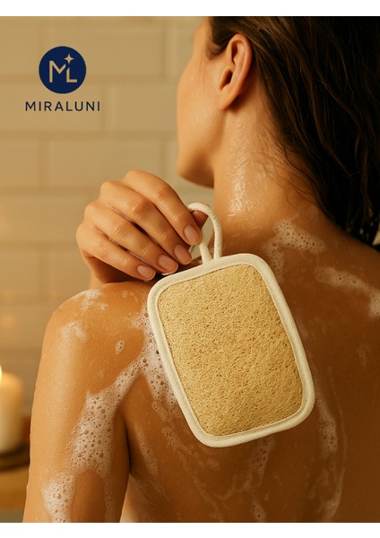 Doğal Kabak Lifli Banyo Kesesi – Cilt Temizleme ve Peeling Lifi, Vücut Arındırıcı Kese
