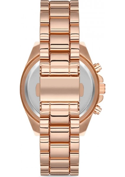 Zarif ve Şık Özel Tasarım Roma Rakam Detaylı Metal Bayan Kol Saati (Rose) fiyatları