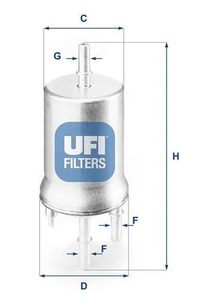 Ufı 3183200 - Yakıt Filtresi Cordoba-Ibıza-Leon-Toledo-Octavıa-Caddy-Golf-Jetta-Polo-Touran 1.4-1.6 3 Giriş Oe
