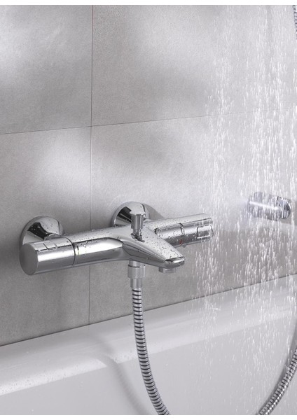 Precision Start Termostatik Banyo Bataryası, Su Tasarruflu, Krom, 34598000 modelleri