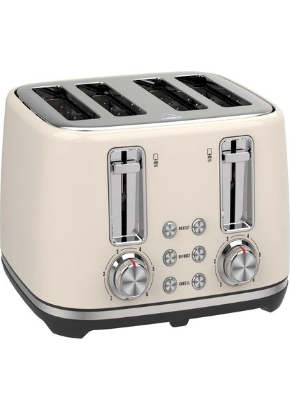 Gem Concept 4 Dilim Ekmek Kızartma Makinesi – 1800 W, Çift Kontrol Paneli | Vanilya Krem fiyatları