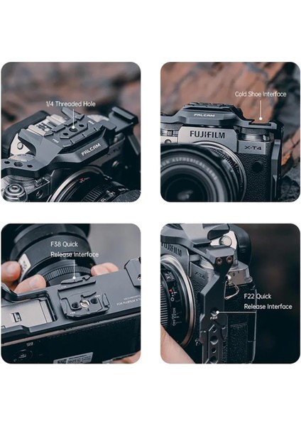 Falcam F22&F38 Quick Release Camera Cage Çerçeve (Fujifilm X-T4) indirimleri