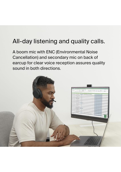 Soundform Adapt Mikrofonlu Kablosuz Kulaklık, Dahili Boom Mikrofonlu Kablosuz Kulaklık, Çok N indirimleri