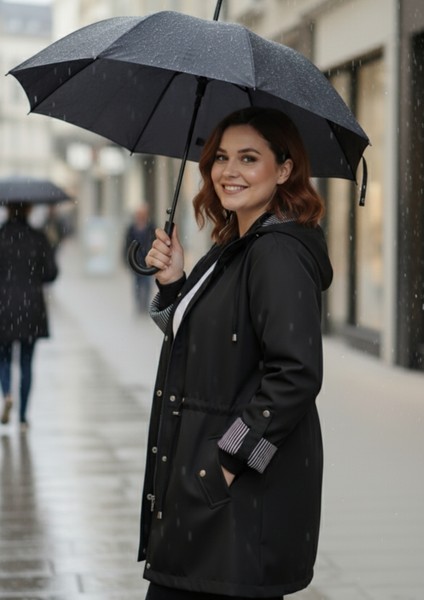 Büyük Beden Kapüşonlu Siyah Renkli Bonding Ceket fiyatları