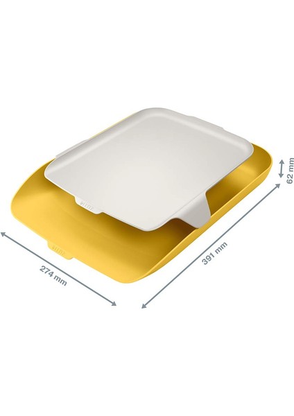 Leitz Cosy Masaüstü Düzenleyicili Evrak Rafı, , Sarı fırsatları