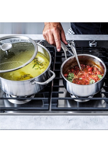 3-Kat Paslanmaz Çelik Sos Tenceresi 18 cm / 2,13 L fiyatları