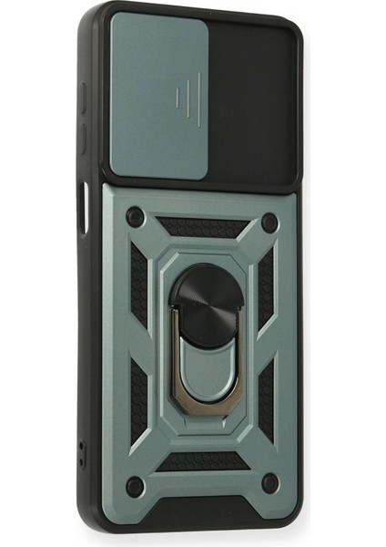 Samsung Galaxy A12 Kılıf Pars Lens Yüzüklü Silikon - Yeşil - A9802-3598 fiyatları