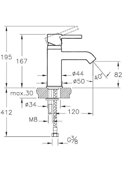 Minimax S A41984 Lavabo Bataryası, Krom fırsatları