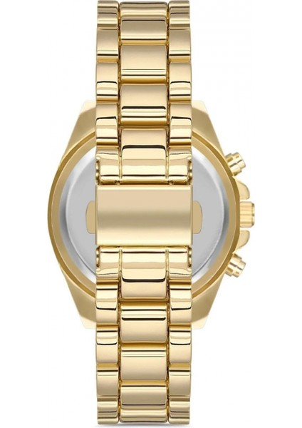 Zarif ve Şık Özel Tasarım Roma Rakam Detaylı Metal Bayan Kol Saati (Gold) fiyatları