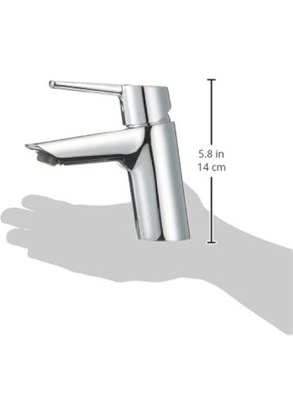 Marin S A42456 Lavabo Bataryası, 115 mm Yükseklik, 9 L/dk Akış Hızı, Krom fırsatları