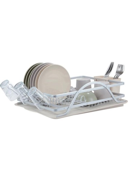 Mien BUL-006 Alüminyum Bulaşıklık | Paslanmaz Su Tahliyeli Kaşıklıklı Tabaklık